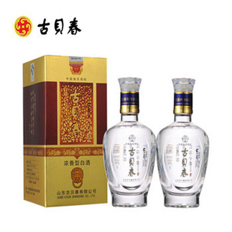 38&deg;古贝春金三星250ml(2瓶套装)古贝春 酒 白酒 山东名酒 - 京东